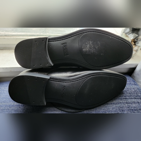 Kenneth Cole Reaction In A Min-ute 12M Black Leather Oxfords Dress Shoes Men's - Picture 8 of 9